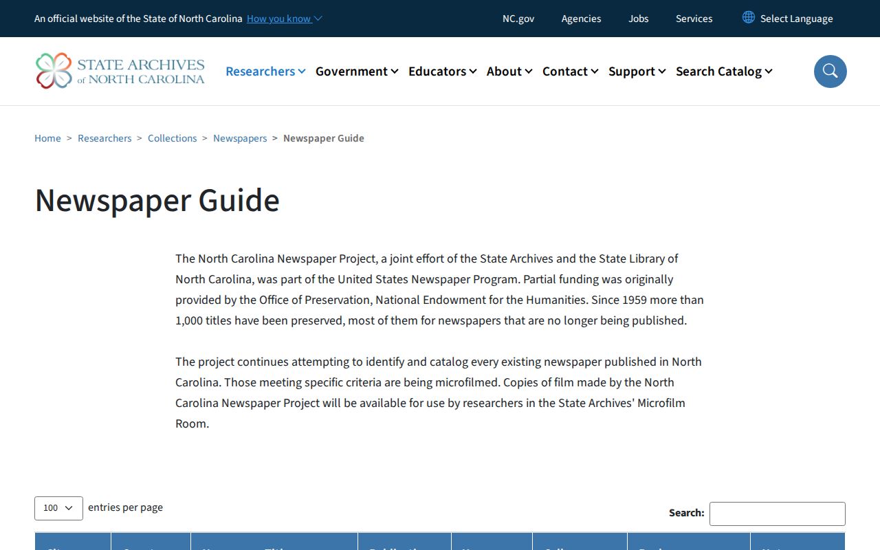 Asheville resident lookup through the North Carolina Archives newspaper guide