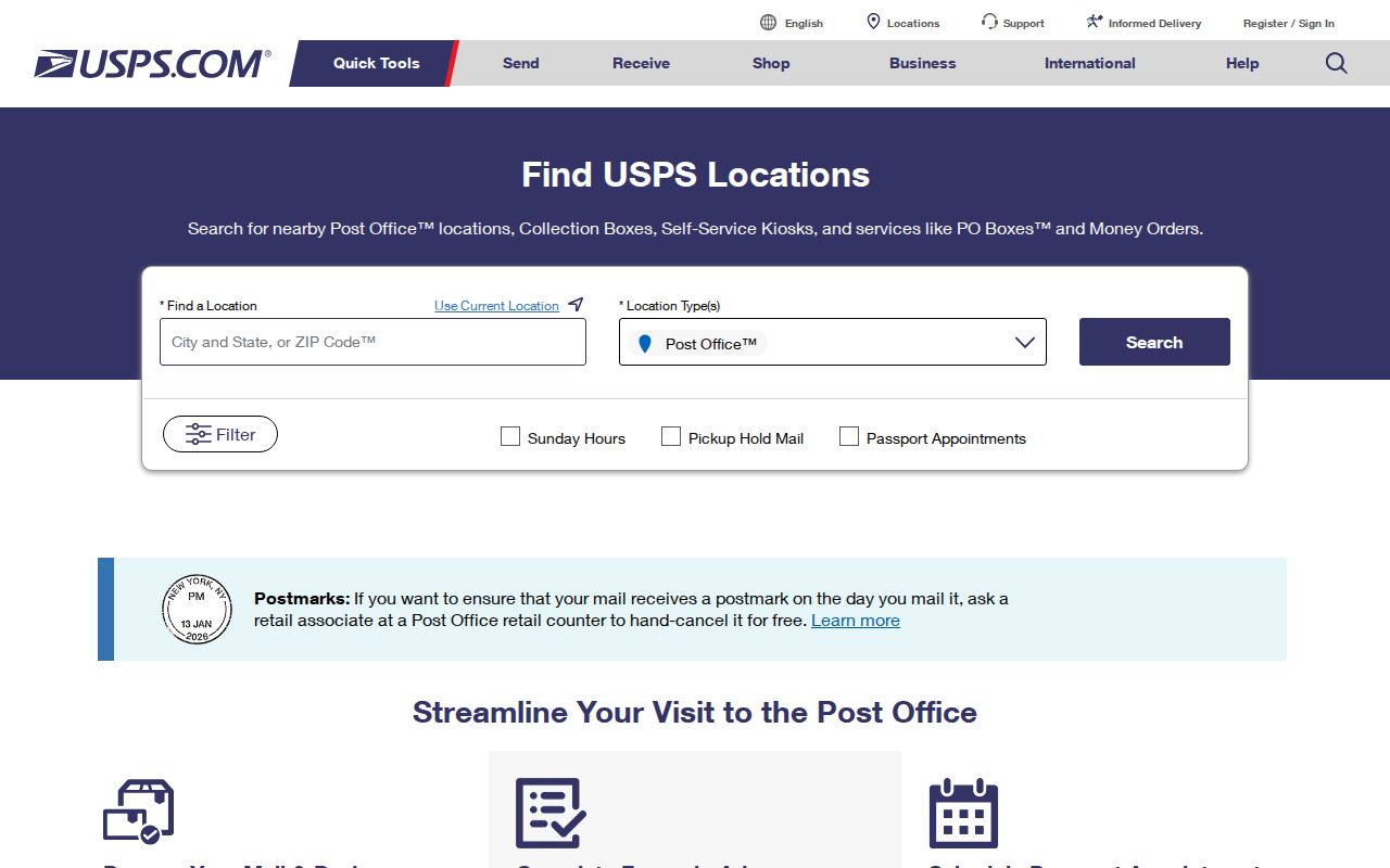 Asheville ZIP code directory USPS location finder